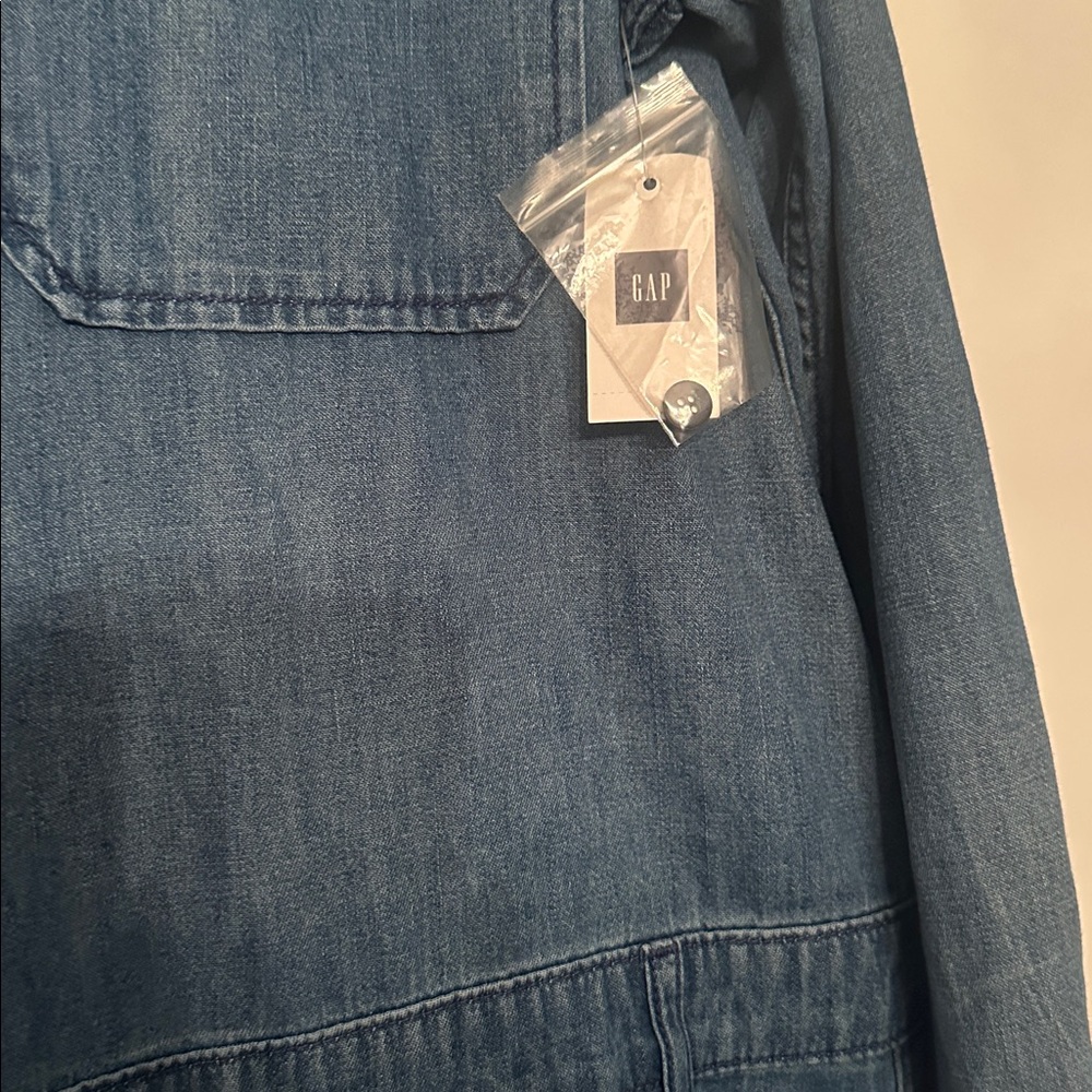 GAP Blue Denim jumpsuit! New!! - Picture 4 of 7
